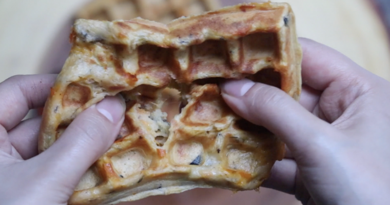 Sweet Potato & Cheese Waffle