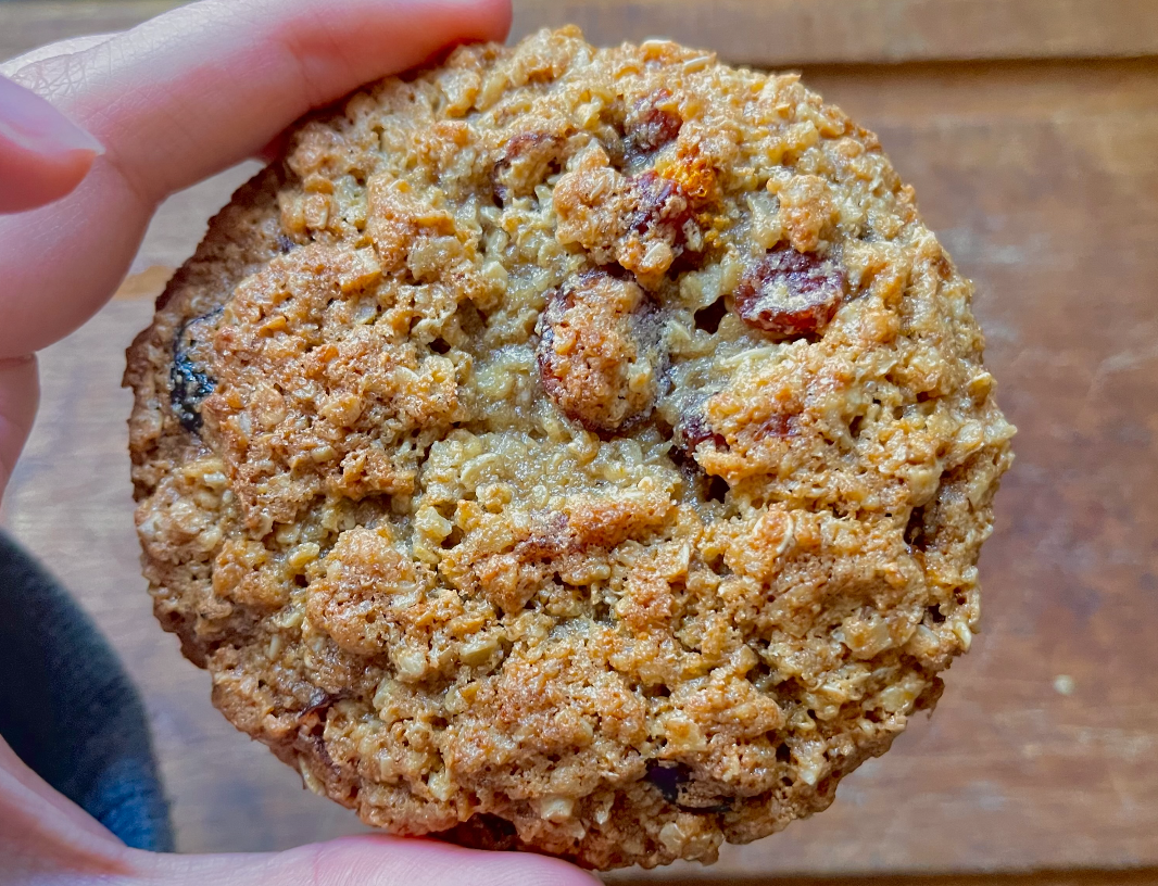 The best breakfast oatmeal & cranberries cookies