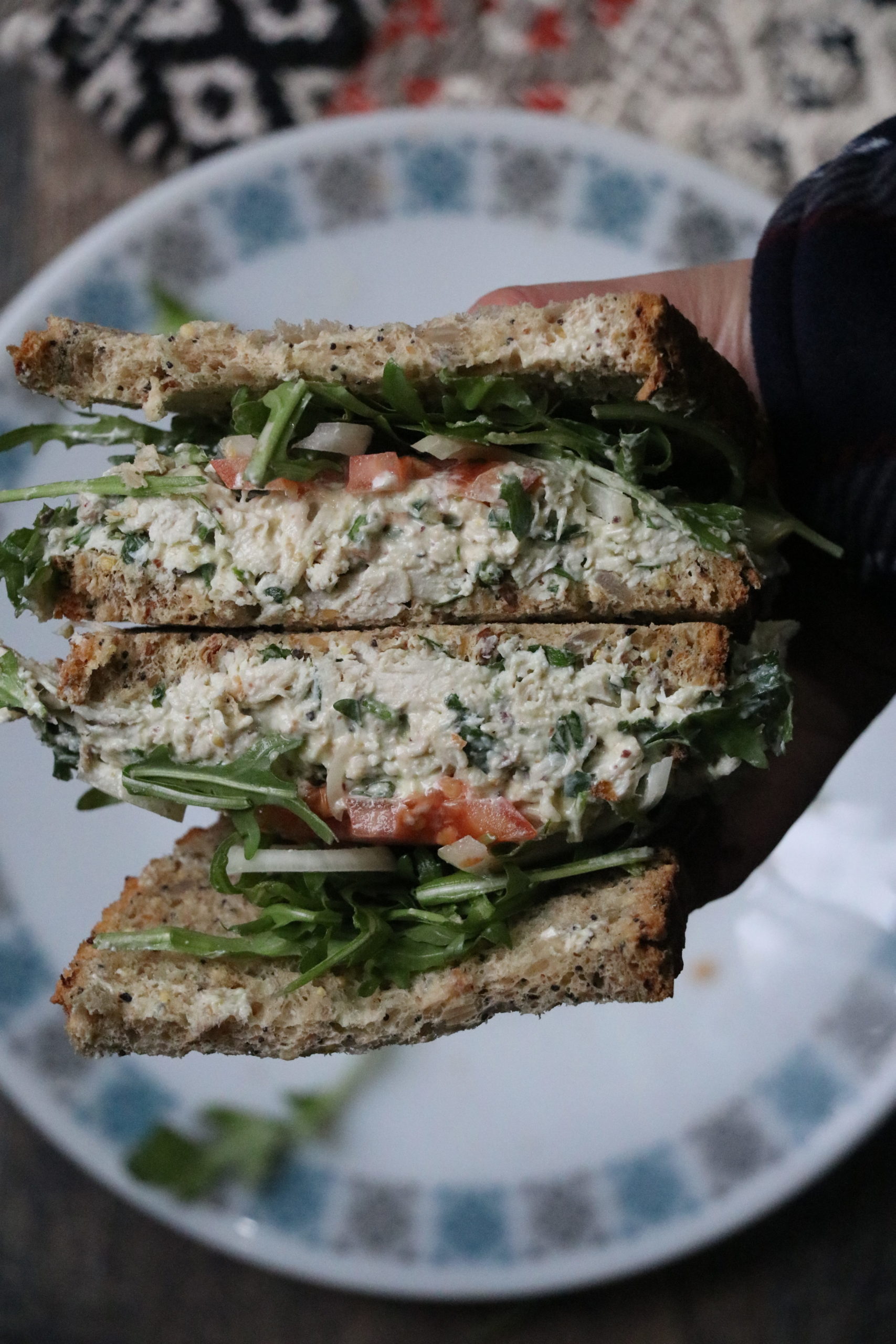 Pistachio pesto chicken sandwich