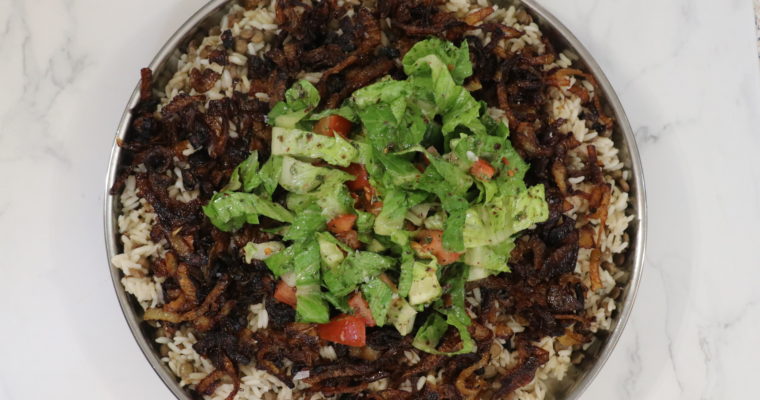 Lebanese lentil and rice – Modardara