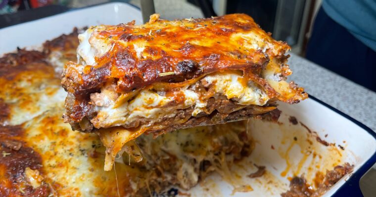 Halal beef and lamb lasagna