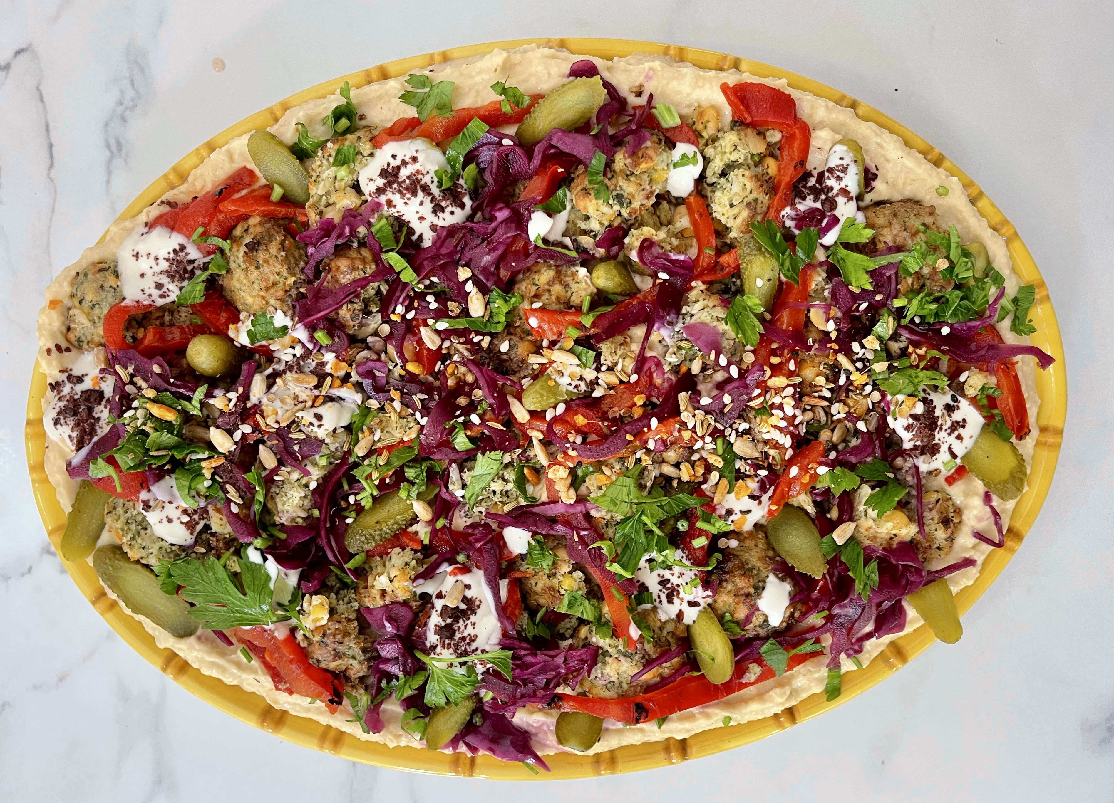 Hummus Falafel platter